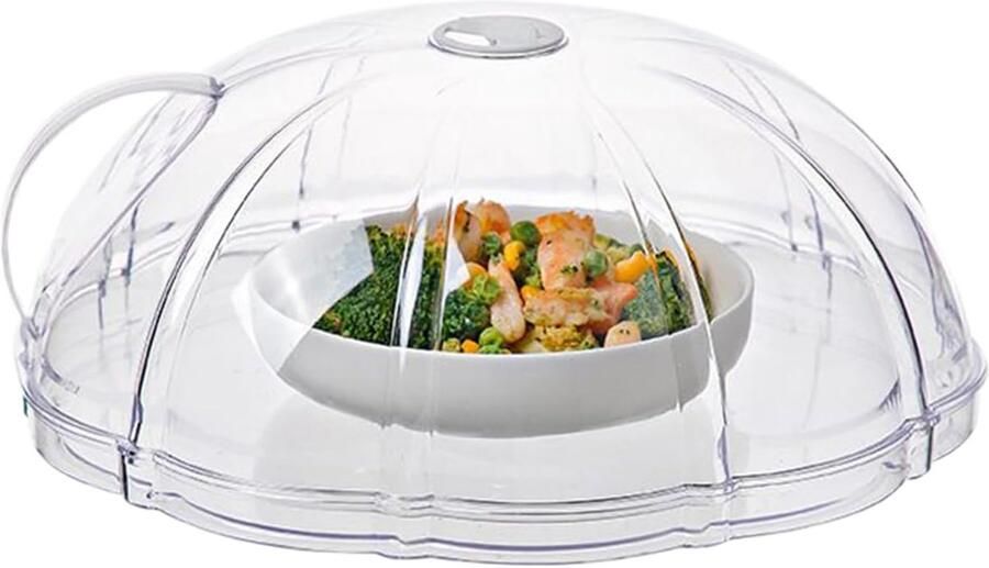 Magnetron Voedsel Cover Spatdeksel Oven Maaltijd Opwarmen Draaibaar Ventilatiesysteem 275 x 275 cm Transparant