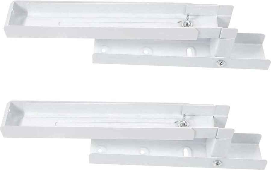 Magnetron Wandsteun Oven Plank Keuken Opbergen Verstelbaar En Uittrekbaar 30x24.5x4.5cm Wit