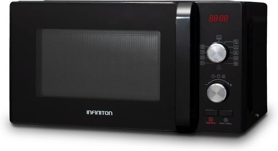 Magnetron Zwart Keukenapparaat Snel Opwarmen Keramische Binnenruimte 20 Liter Zwart