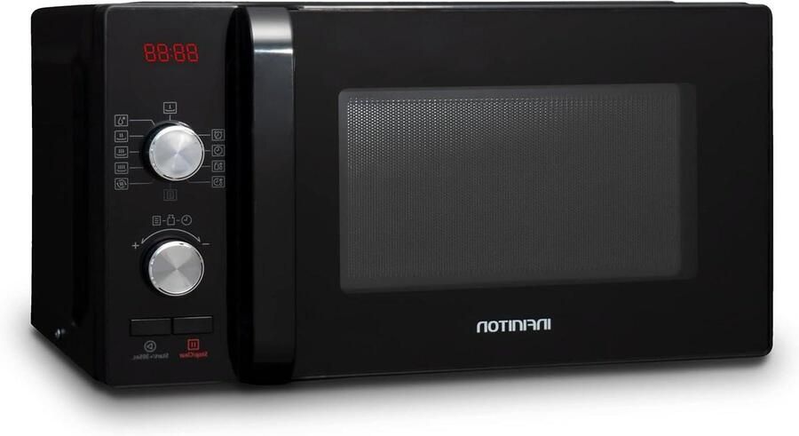 Magnetron Zwart Oven Combimagnetron Snel Eten Opwarmen Keramische Binnenruimte 20 Liter Zwart