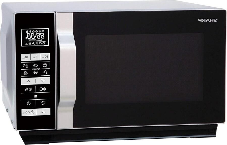 Magnetron Zwart Zilver Oven Magnetron Snel Eten Opwarmen Platte Vork Zonder Draaiplateau 20 Liter Zwart Zilver