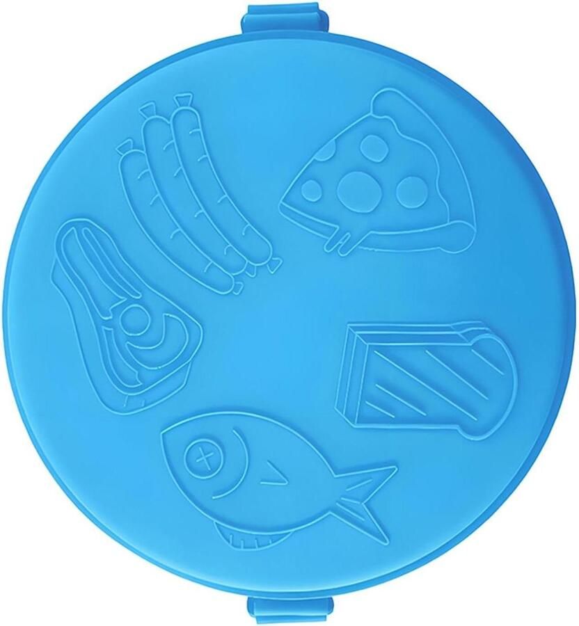 Magnetrongrillpan Magnetronpan Sandwichmaker Snelle Maaltijden Bereiden Gelijkmatige Warmteverdeling 27 cm Breed Blauw