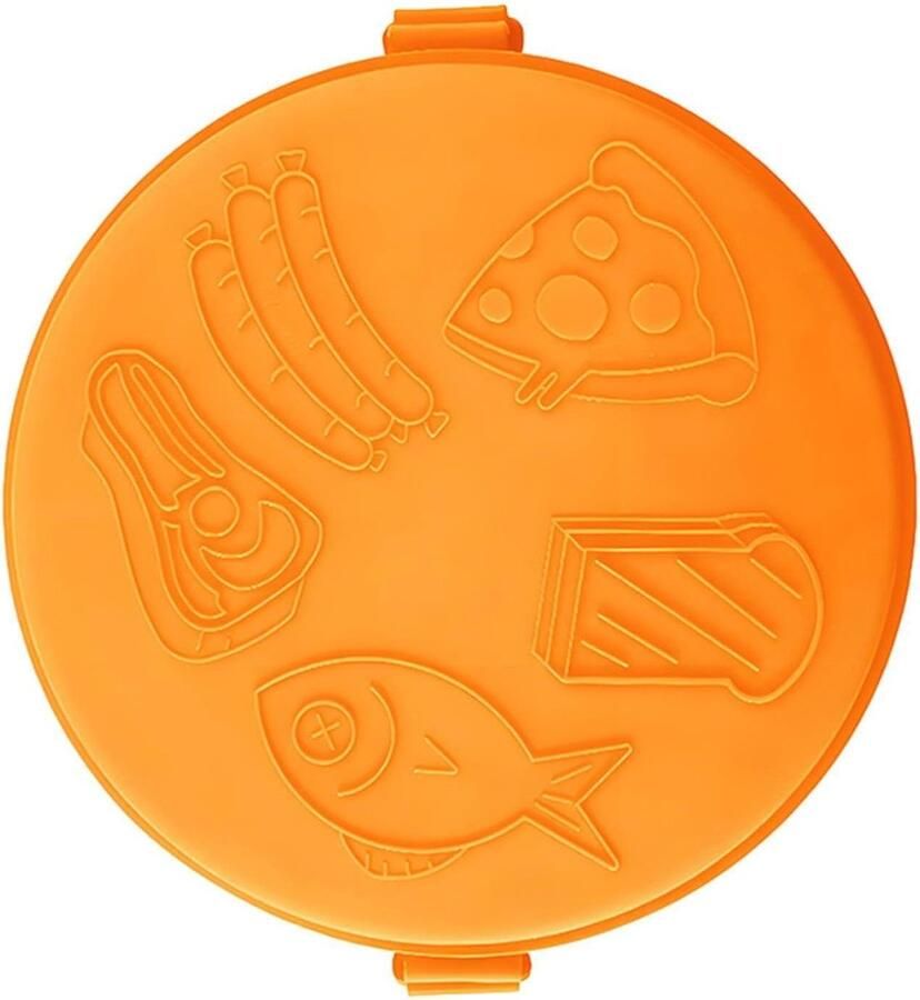 Magnetrongrillpan Pizzaplaat Sandwichmaker Snel Maaltijden Bereiden Gelijkmatige Verwarmingsplaat 27 cm Breed Oranje