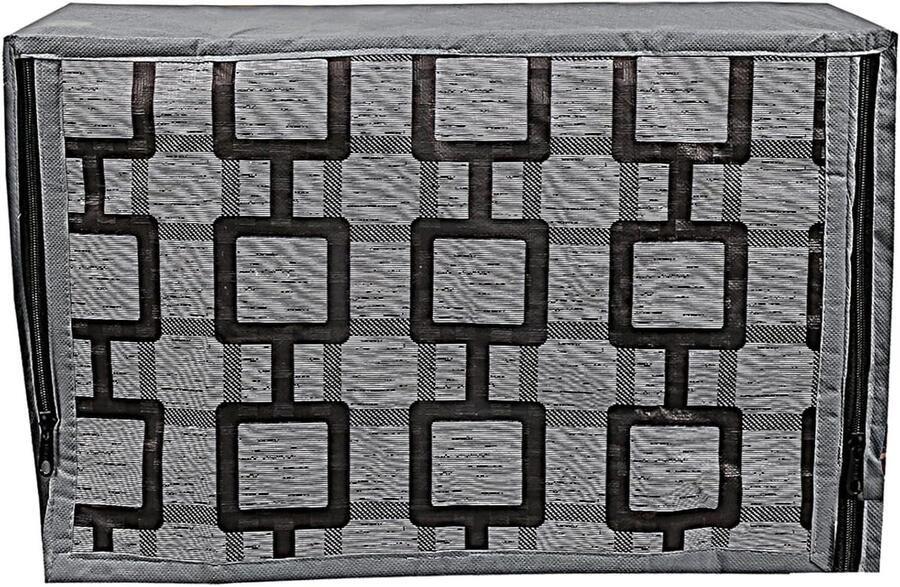 Magnetronhoes Oven Cover Keuken Decoratie Met Ritsen 54cm x 56cm Grijs