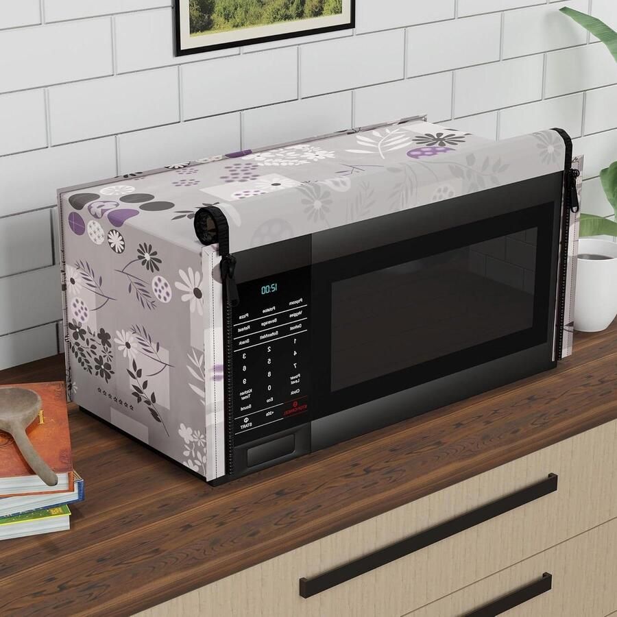Magnetronhoes Ovendeksel Convectie Keuken Beschermen Ventilatie Gaas 50 cm x 35 cm Grijs