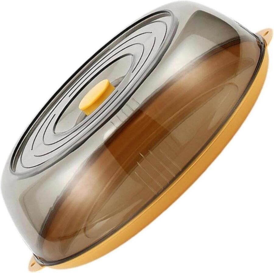 Magnetronhoes Spatdeksel Keuken Eten Opwarmen Met Handvat 28 cm Diameter Wit