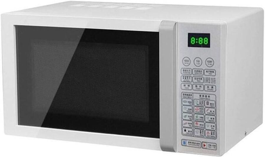 Magnetronoven Keukenapparaat Snel eten bereiden Digitaal display 23 liter inhoud Zilver