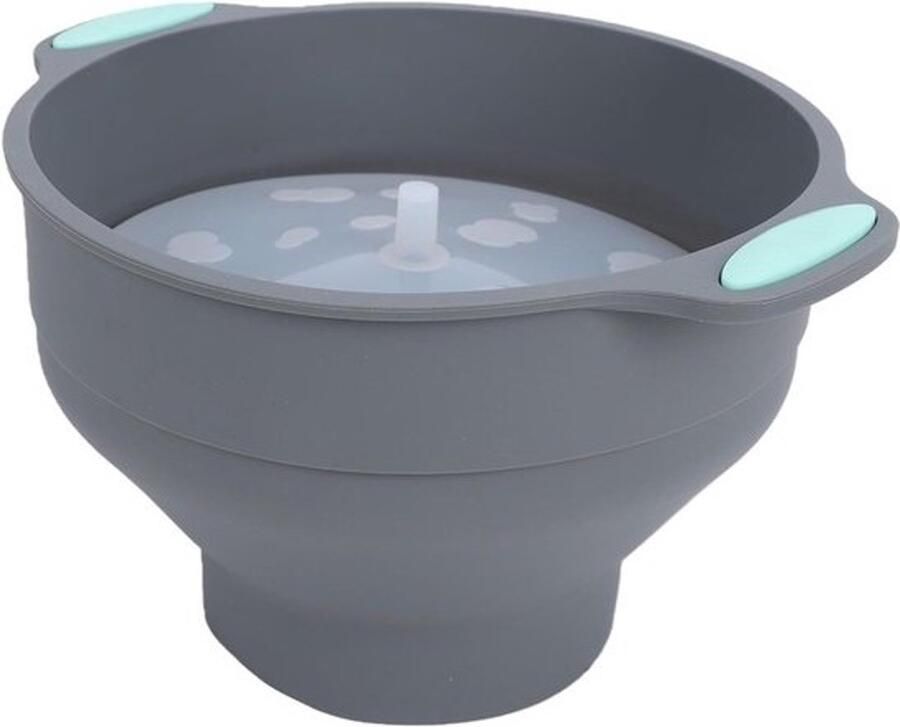 Magnetronpopcornmaker Opvouwbare kom Snacks maken Gelijkmatige verwarming 3-4 porties Zwart