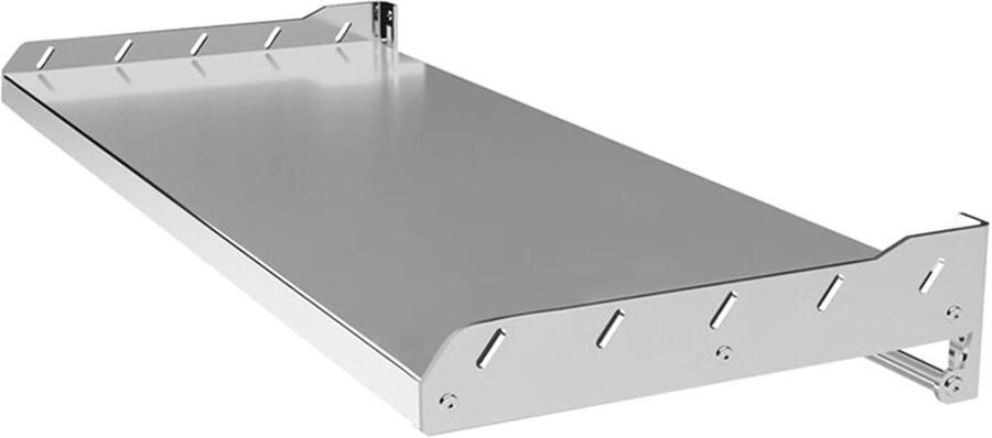 Magnetronrek Keuken Wandrek Oven Ruimte Besparen Roestvrij Staal Universeel Ontwerp Zilverkleurig