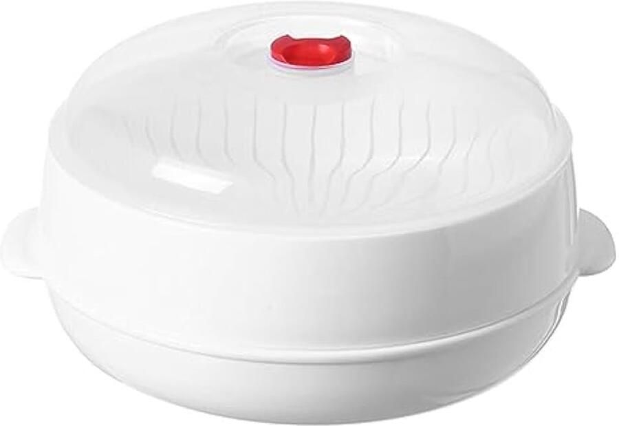 Magnetronstomer Met Deksel Stoomkoker Voor Groenten Magnetron Keukengerei Rijstkoker Stoomkoker Voor Bao-broodjes Voor Levensmiddelen — voor dagelijks gebruik