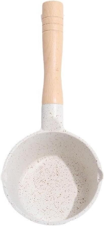 Maifan Steen Wok Koekenpan Sauspan Gezond Koken Spatbestendig Ontwerp 255 cm Zwart