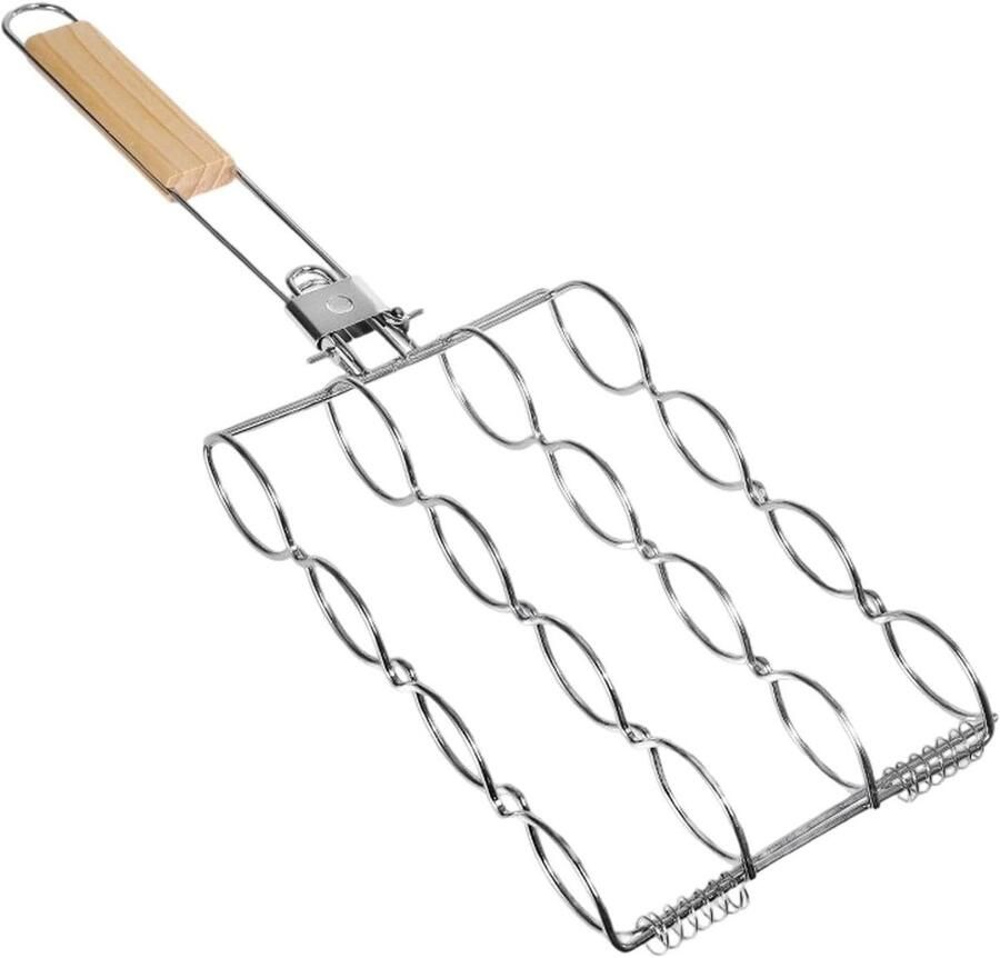 Maïs Grill Mand Hot Dog Grill Houder Buiten Koken Opvouwbaar Ontwerp