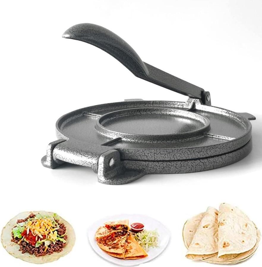 Maïs Tortilla Pers roti maker Aluminiumlegering Tortilla Maker Grijze Tortilla Machine Keukenbenodigdheden Geschikt voor Het Maken van Tortilla's Koekjes Presses à biscuits