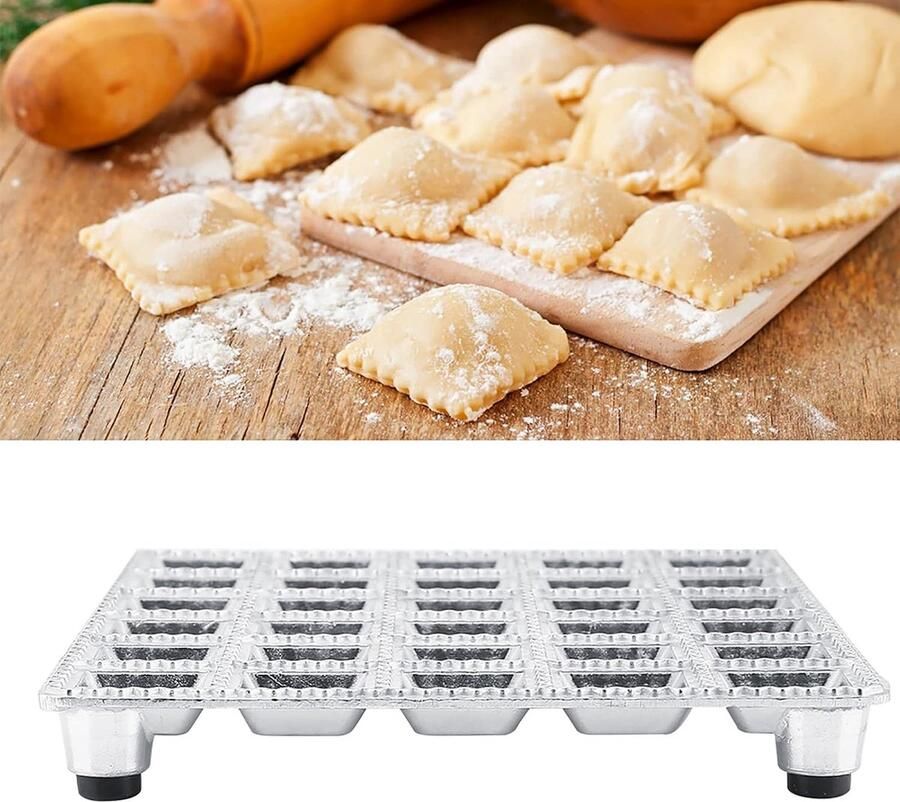 Maker Dumplings Mold Pelmeni Maker Russische Pelmeni Metal Mold Pelmeni Meat Dumplings Maker Ravioli Cutter aluminium vierkante ravioli Maker voor perfecte bevestiging en vorm