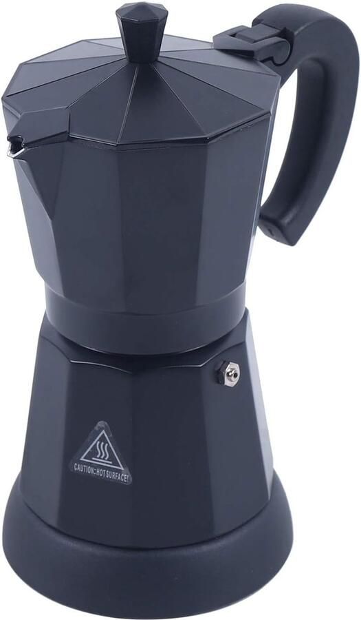 Maker geschikt roestvrij staal mokkakan 300ml 6 kopjes espresso maker set 220-240V 50Hz aluminium zwart