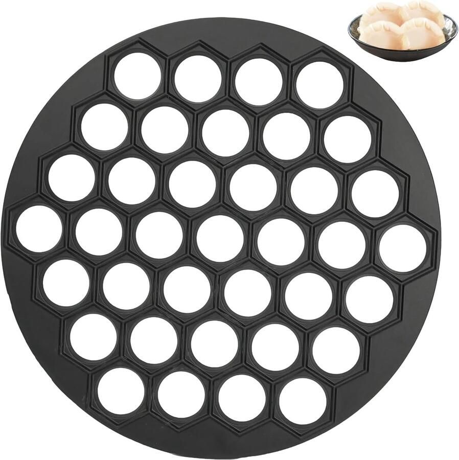 Maker metaal steekzakvorm dumplingvorm voor jiaozi ravioli empanadas en pirogi handgemaakte deegvorm met snijfunctie Easy Clean tijdbesparend uniformmaat zwart keukenhulp