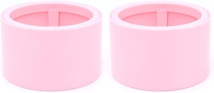Makeup Sponge Blender Houder met Reistas Droogrek voor Poeder Puff en Make-up Accessoires (Schattig Roze)