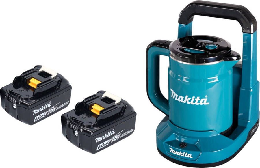 Makita DKT 360 G2 accuketel 36 V ( 2x 18 V ) 0 8 L + 2x accu 6.0 Ah zonder lader