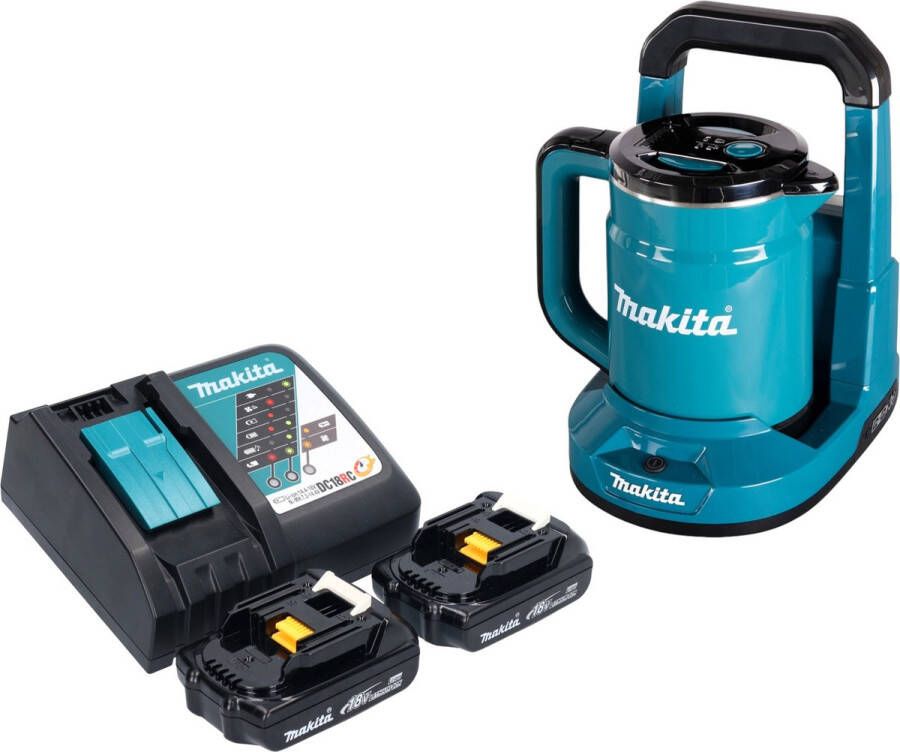 Makita DKT 360 RY2 accuketel 36 V ( 2x 18 V ) 0 8 L + 2x accu 1 5 Ah + lader