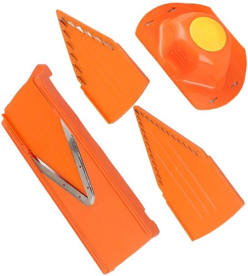 Mandoline Snijmachine V-Mes Handmatige Groentesnijder Keukensnijder Roestvrijstalen Mes Veelzijdig Gebruik Handbeschermer