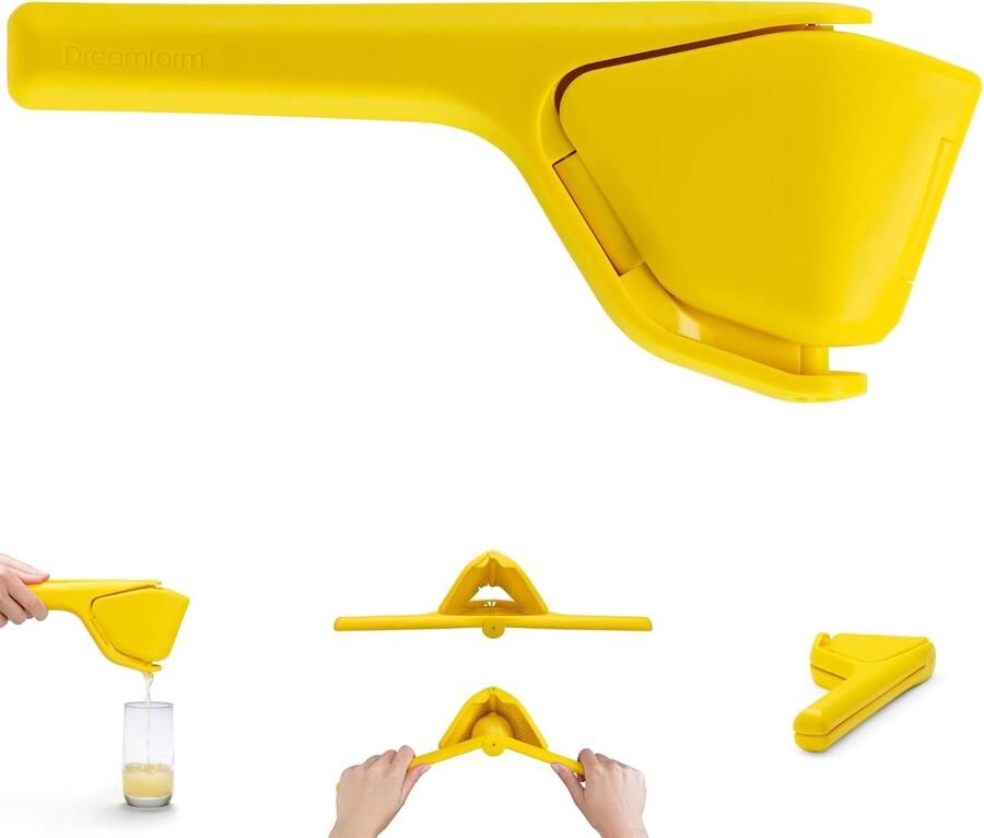 De handmatige Lemon Extruder kan plat worden opgeborgen waardoor ruimte wordt bespaard. De Lemon Extruder is voorzien van een zijwaartse rotatie wat de hefboomwerking vergroot en de belasting vermindert