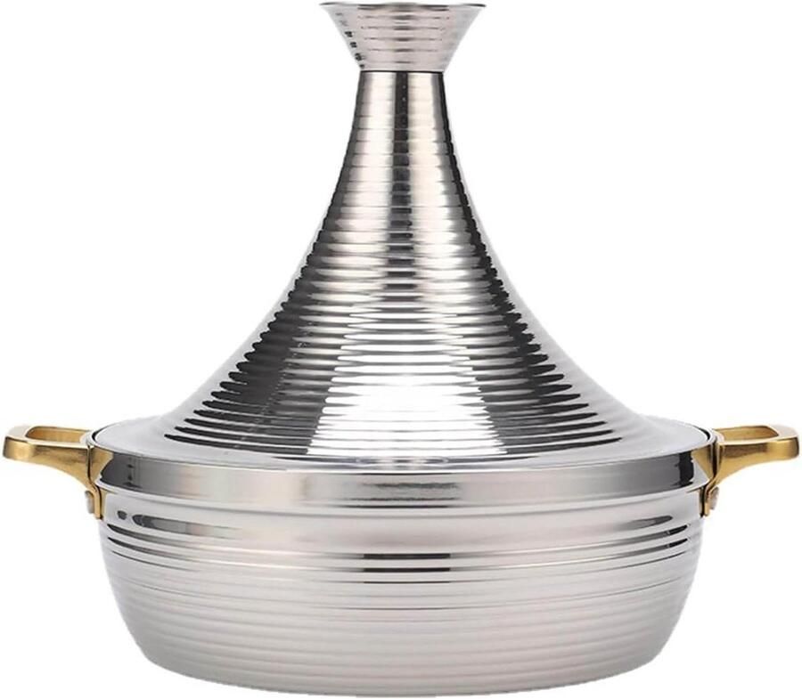 Marokkaanse Kookpot Stoofpot Slowcooker Langzaam Koken Conisch Vochtvasthoudend Deksel 32 cm B