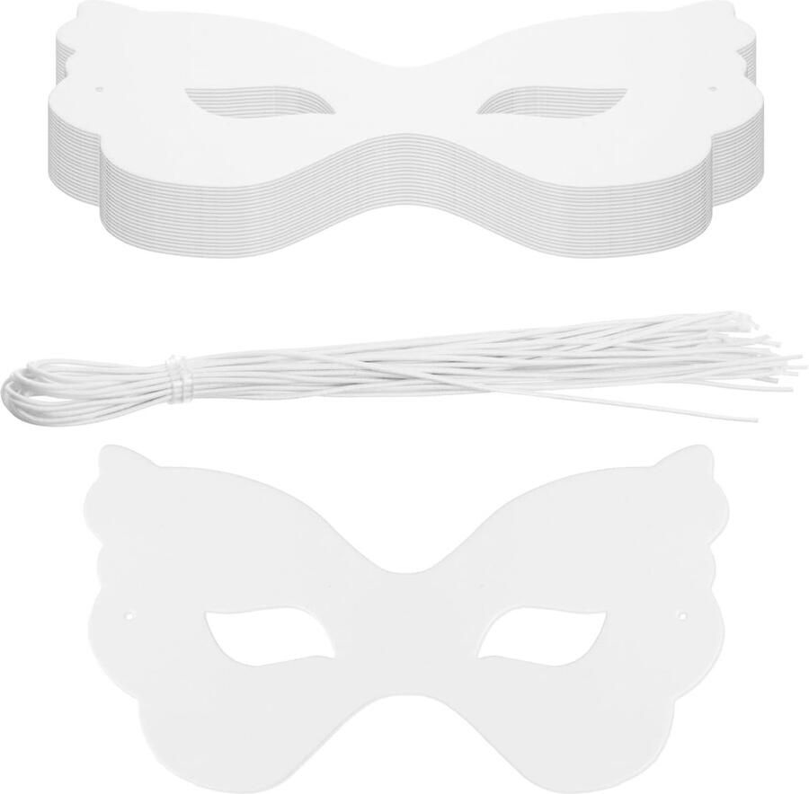 Maskers om te beschilderen 18 5 x 10 5 cm witte