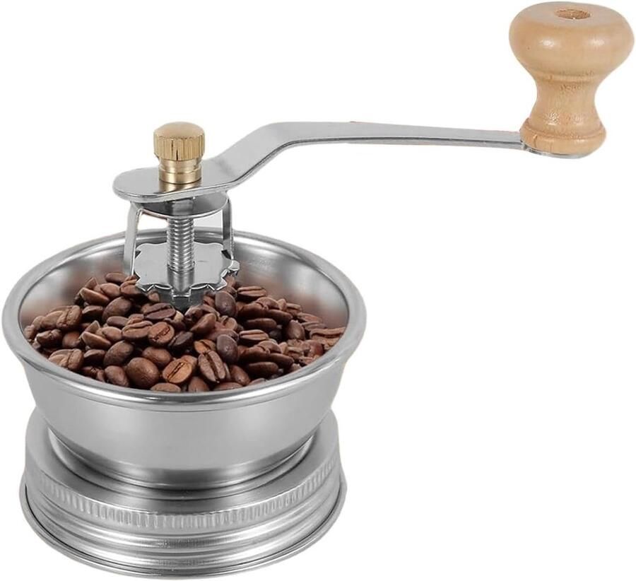 Mason Jar Koffiemolen Handmolen Bonen Verse Koffie Verstelbaar Malen 70mm Diameter