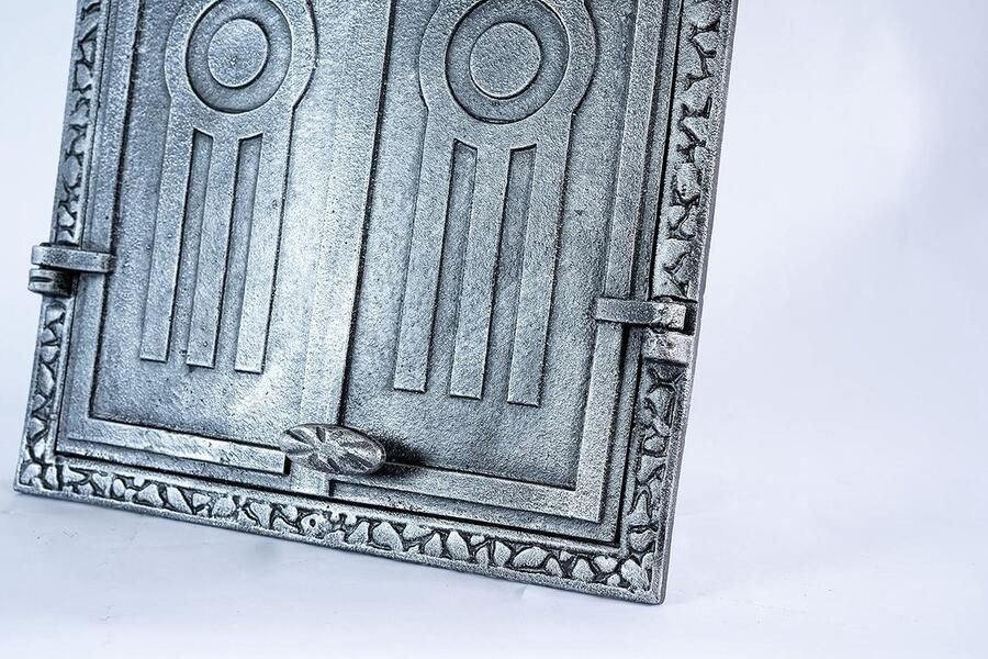 Massieve Gietijzeren Ovendeur voor Pizzaoven Broodoven Half Ovaal 395x590 mm