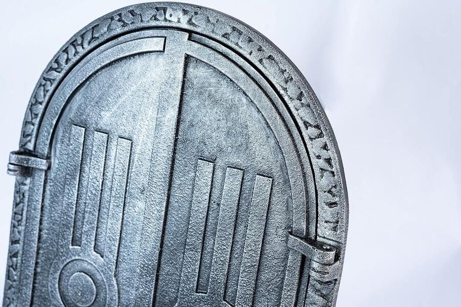 Massieve Gietijzeren Ovendeur voor Pizzaoven Broodoven Half Ovaal 395x590 mm