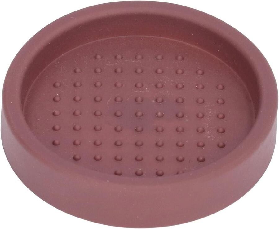 Mat voor Koffie Tamper Barista Accessoire Espresso Bereiden Hittebestendig Siliconen 8x8x1 cm Koffiebruin