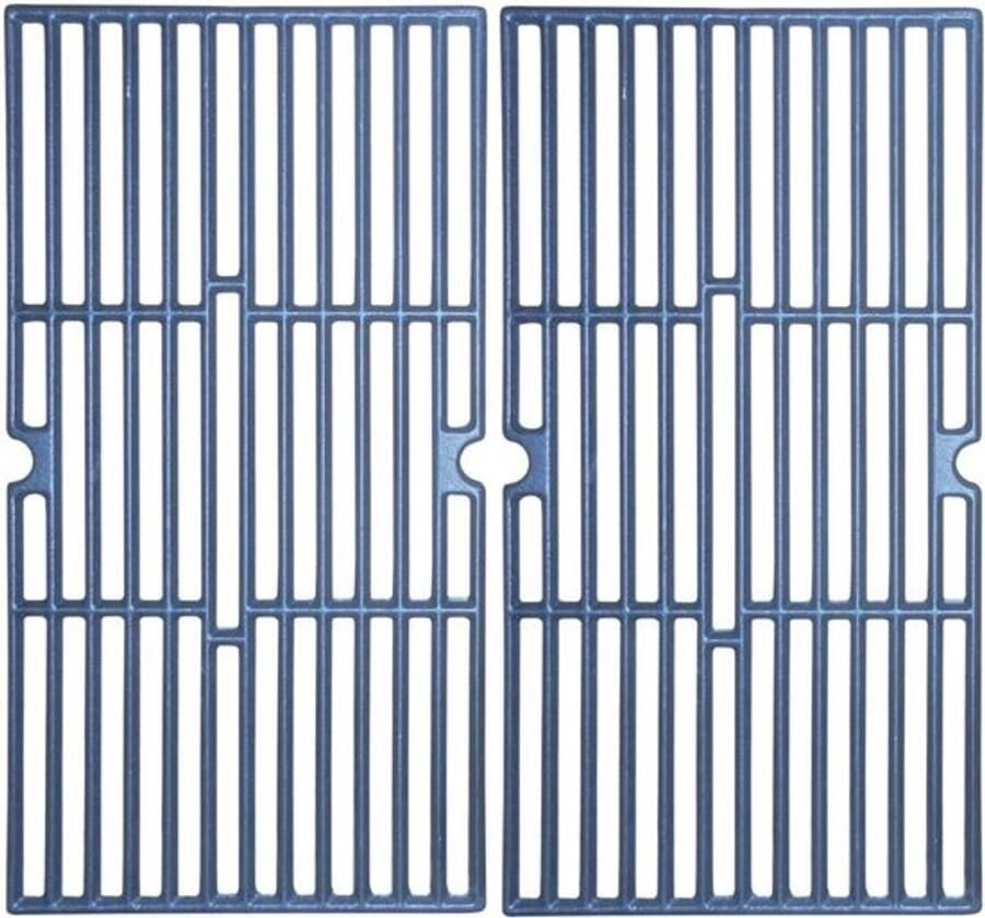 Matte gietijzeren kookrooster vervanging voor gasgrill set van 2