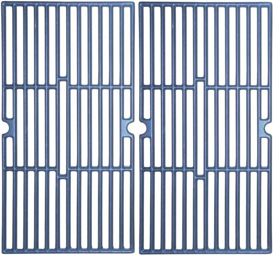 Matte gietijzeren kookrooster vervanging voor gasgrill set van 2 - Foto 2