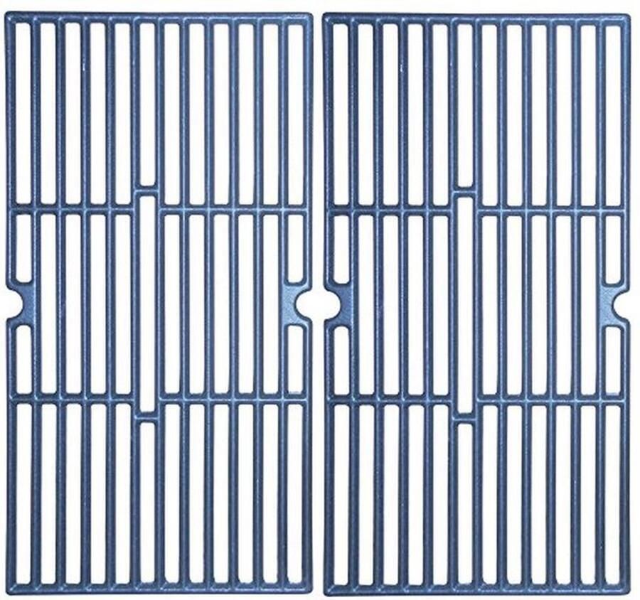 Matte gietijzeren kookrooster vervanging voor gasgrill set van 2
