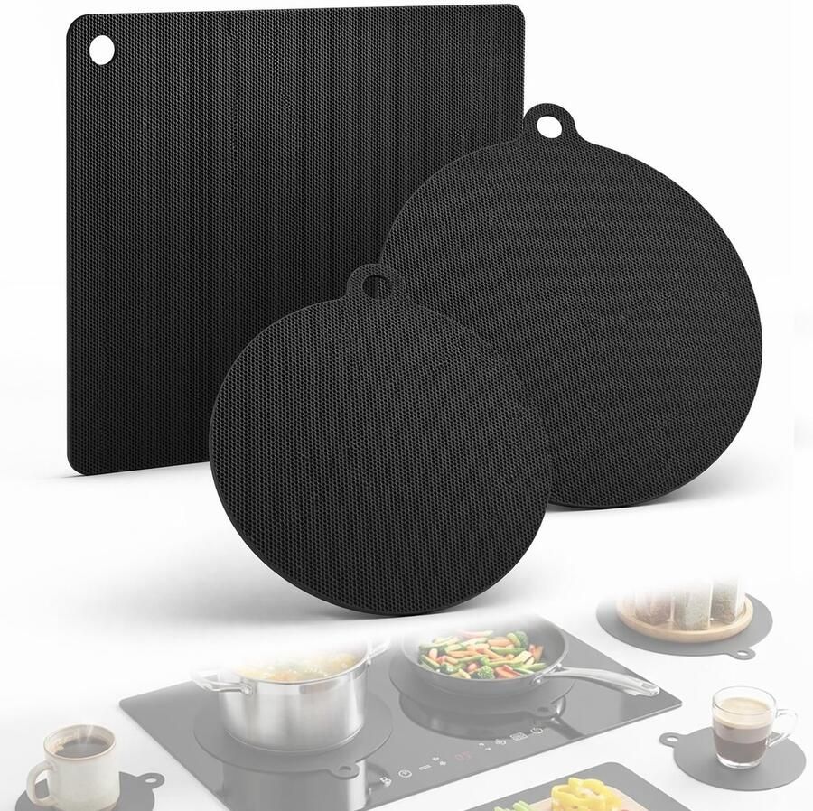 Mawmuaw Inductiekookplaat beschermmat 0 5 mm 3 stuks kookplaatafdekking ShopVlot