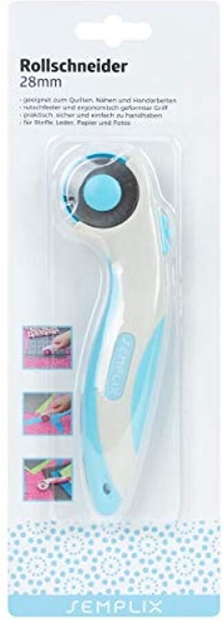 Maxi Rolsnijder met Lemmetbescherming en Ergonomisch Handvat 28 mm Ideaal voor Knutselen en Naaien