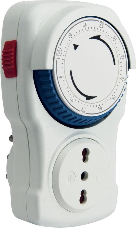 Mechanische Keukentimer Countdown Timer Koken en Bakken Instelbaar tot 60 minuten 16 A Wit