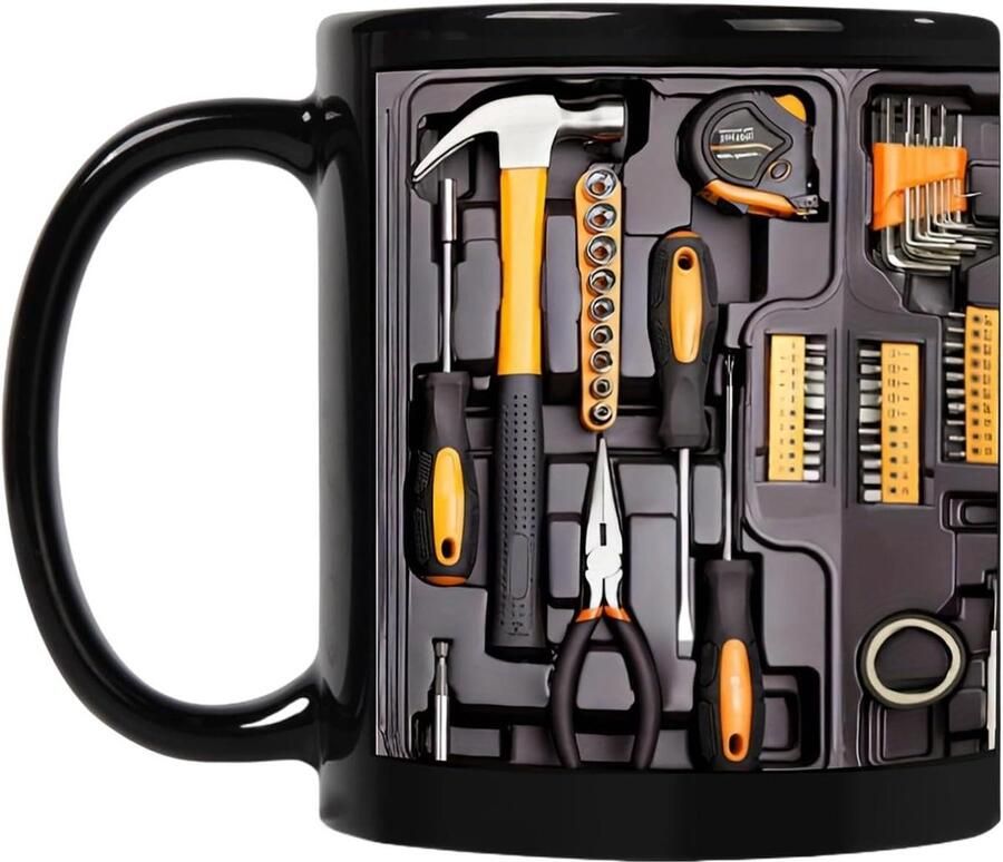 Mechanische Toolbox Mok Gereedschapskist Mok Drankjes Drinken Comfortabel Gripontwerp 325 ml Meerkleurig