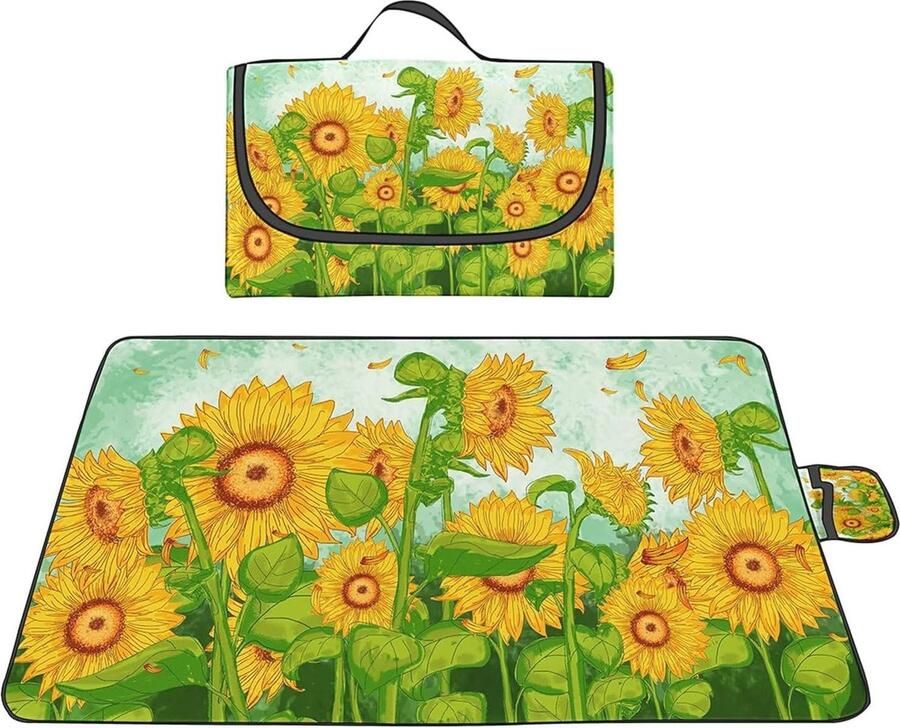 Grote Waterdichte Picknickdeken 200x300cm Machinewasbaar en Draagbaar voor Kamperen en Strand