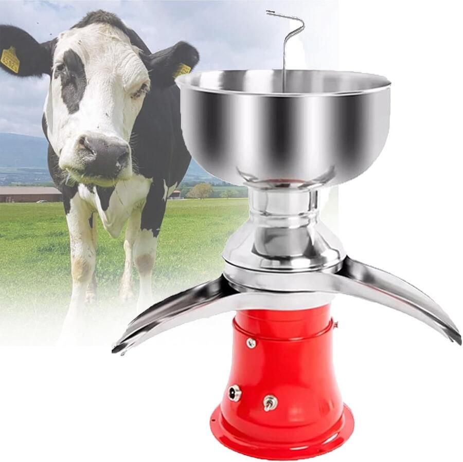 Melk Centrifuge Zuivel Scheider Thuiskaas Maken 50 Liter Per Uur 48x32x23 cm Zilver