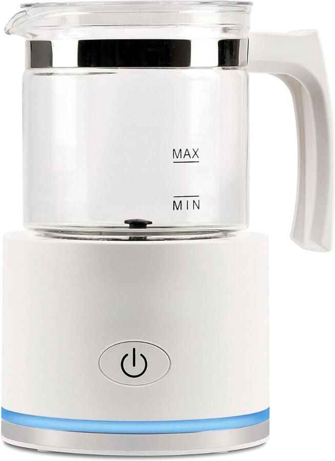SP Melk Opschuimer 250ml Capaciteit Melkopschuimer Automatische Uitschakeling Melkopschuimer Wit 12cm x 12cm x 20cm