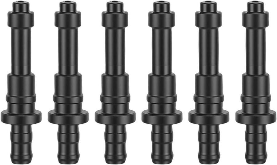 Melkbuis Connectoren Koffiemachine Onderdelen Melk Schuimen Veilig PC Materiaal 6 Stuks Zwart