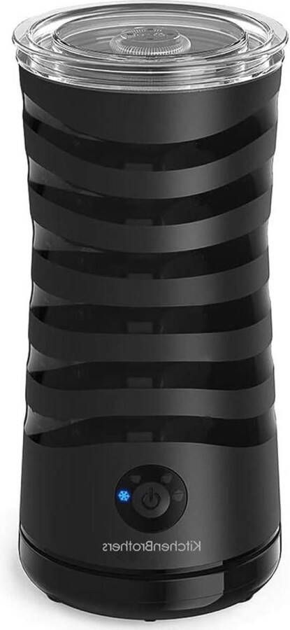 Melkopschuimer 4-in-1 Electrisch Dik en Warm Dun en Warm Koud Opschuimen Melk Opwarmen 65 °C Non Stick Coating 240ml Opschuimen 115ml 400W Zwart