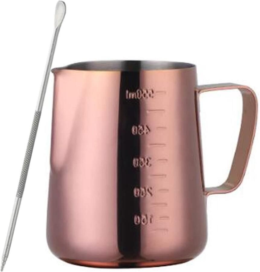 Melkopschuimer 600 ml Rozen Goud