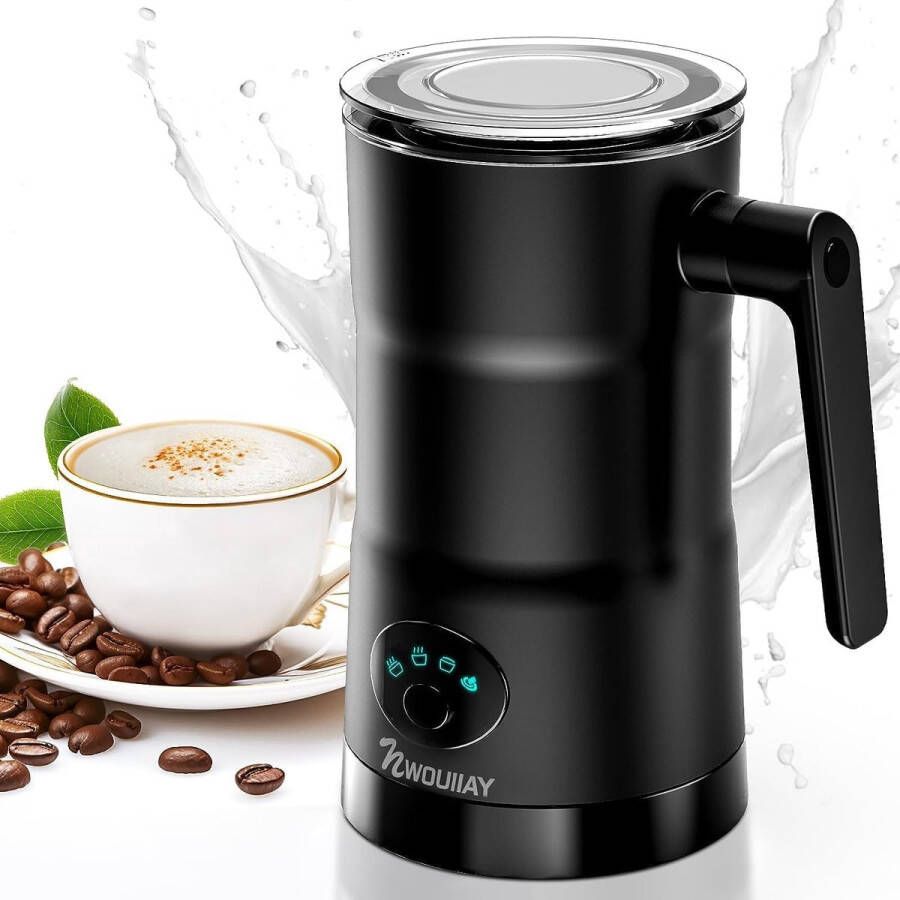 Melkopschuimer 600 W automatische elektrische melkopschuimer 4-in-1 automatische melkopschuimer voor het verwarmen van melk met coating geschikt voor melk koffie en warme chocolademelk