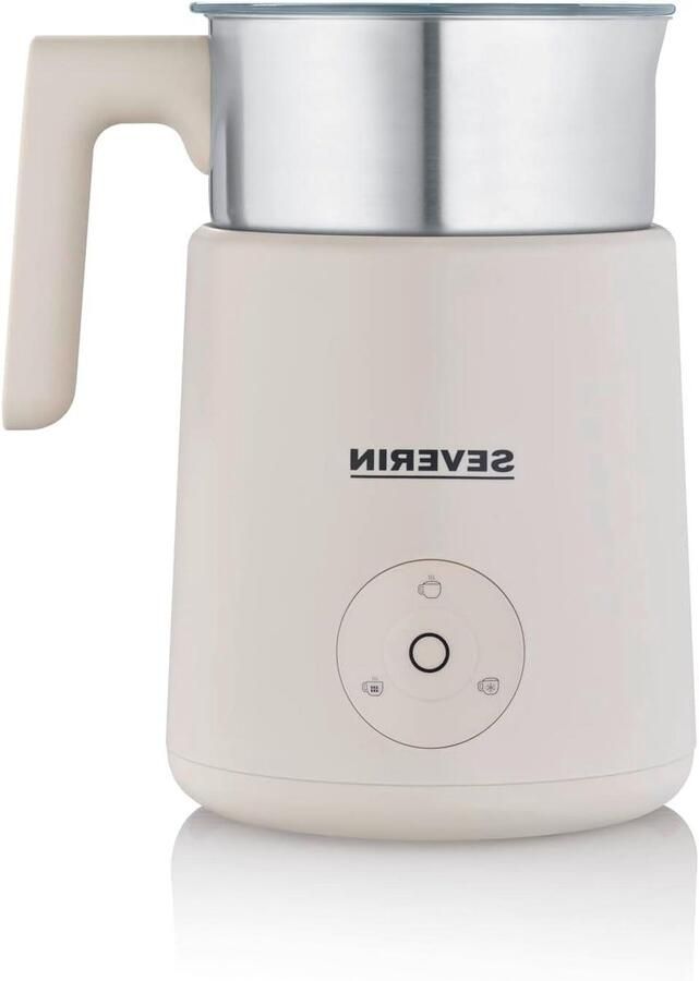 Melkopschuimer Automatische opschuimer Koffiebereiding thuis Inductie technologie 400 ml capaciteit Beige