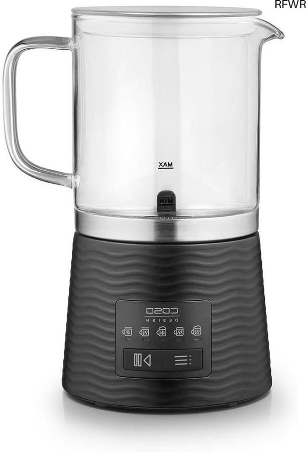 Melkopschuimer Automatische Opschuimer Warme Dranken Maken 5 Functies 400 ml Capaciteit Zwart