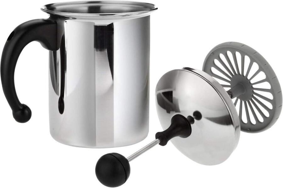 Melkopschuimer Cappuccino Maker Melk Opschuimen Vaatwasmachinebestendig 400 ml Grijs