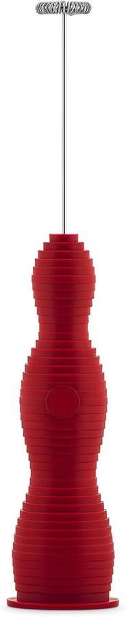 Melkopschuimer Cappuccino Maker Warme Dranken Maken Zacht Geometrisch Design 27.5 cm Hoog Rood