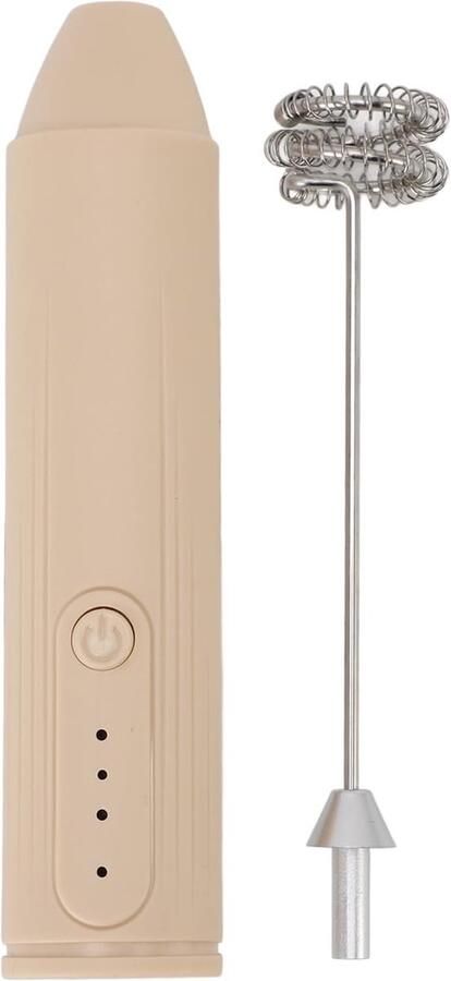 Melkopschuimer Draadloos Drankmixer Garde Koffie Maken Snel 19000 RPM 1200 MAh Batterij Abrikoos